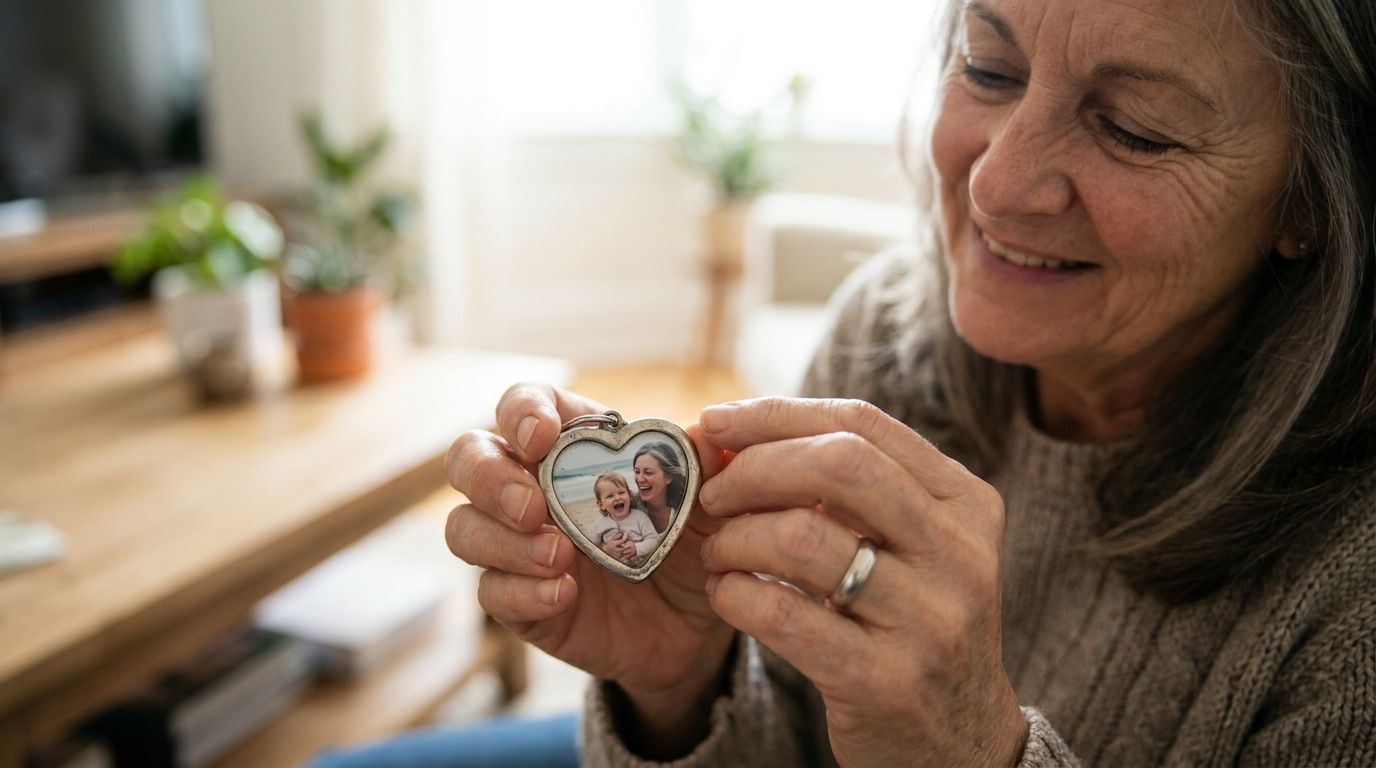 Personalisiertes Muttertagsgeschenk – Lied mit Foto-Schlüsselanhänger